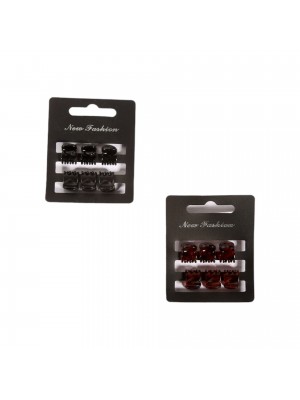Κλάμερ μαλλιών 1.2 cm, set 6pcs RO ACCESSORIES