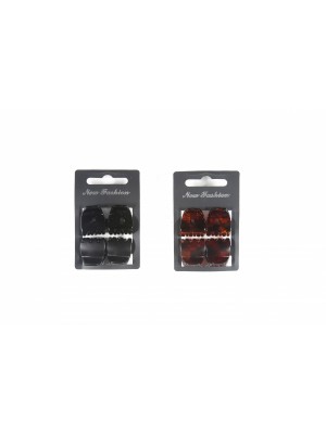 Κλάμερ μαλλιών 1.5 cm σετ 4 τμχ RO ACCESSORIES