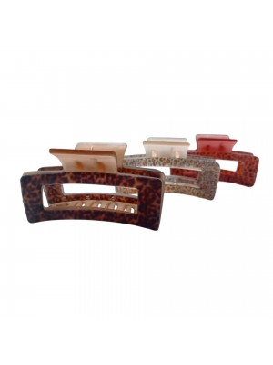 Κλάμερ μαλλιών animal print 8 cm 1 τμχ RO ACCESSORIES