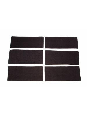 Κορδέλα μαλλιών μαύρη 9 cm 1 τμχ RO ACCESSORIES
