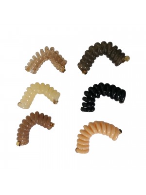 Telephone cord hair elastic natural colors 1 τμχ RO ACCESSORIES