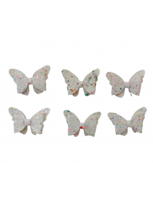 Hair clip butterfly glitter set 2 pcs for girls Ro Accessories