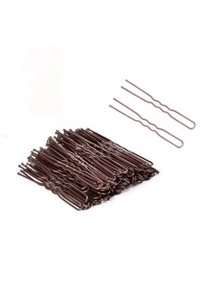 Φουρκέτες μαλλιών Καφέ σετ 50 τμχ RO ACCESSORIES
