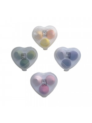 Σφουγγαράκια blending eggs, σετ 3 τμχ, κουτί καρδιά RO ACCESSORIES