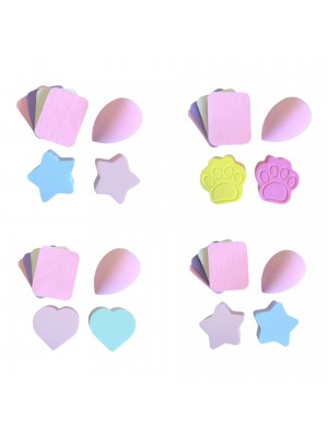 Σφουγγαράκια blending μακιγιαζ σετ 7 τμχ RO ACCESSORIES