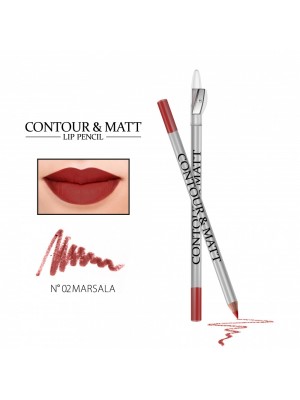 CONTOUR & MATT Lip pencil with sharpener 02 REVERS