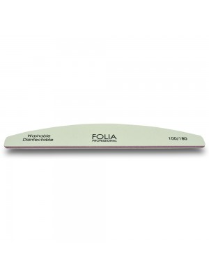 Nail File Boat White (100/180)  F-162 FOLIA COSMETICS 