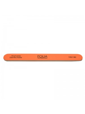 Nail File Orange Straight (100/180) /F-142 FOLIA