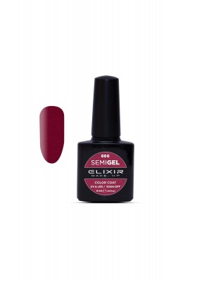 Ημιμόνιμο βερνίκι – #866 (Metallic Oxblood) ELIXIR MAKE-UP