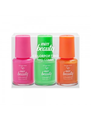Miss Beauty Trio Nail Color Colorpop Golden Rose