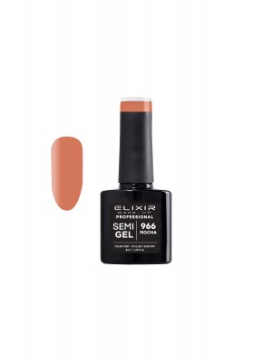 Ημιμόνιμο βερνίκι 8ml – #966 (Mocha) ELIXIR MAKE-UP