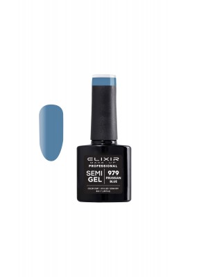 Ημιμόνιμο βερνίκι 8ml – #979 (Prusian Blue) ELIXIR MAKE-UP