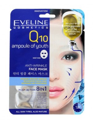 Q10 Anti-Wrinkle Sheet Face Mask EVELINE 