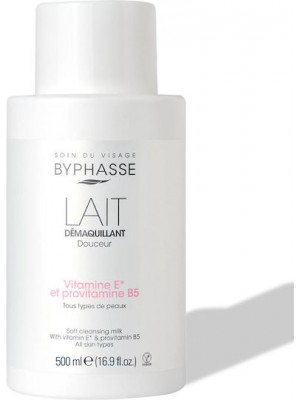 Soft Cleansing Γαλάκτωμα Αφαίρεσης Μακιγιάζ Προσώπου 500ml Byphasse 