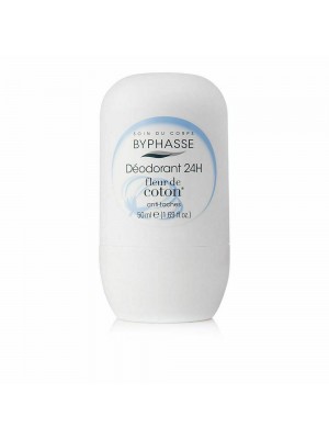Coton Flower 24h Deodorant Roll-On 50ml Byphasse 