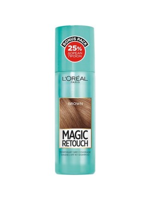 MAGIC RETOUCH SPRAY ΚΑΛΥΨΗΣ ΛΕΥΚΩΝ ΡΙΖΩΝ 25% ΔΩΡΕΑΝ ΠΡΟΪΟΝ BROWN L'OREAL