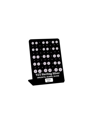 Σκουλαρίκι αυτιού Ασήμι 925 6/7/8 mm 4 clip Zircon Rhodium plated Ro Accessories