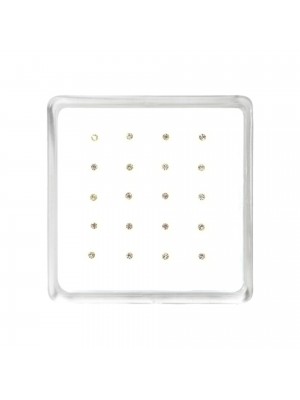 Σκουλαρίκι μύτης Silver 925 multiclip 2 mm με μπίλια RO ACCESSORIES