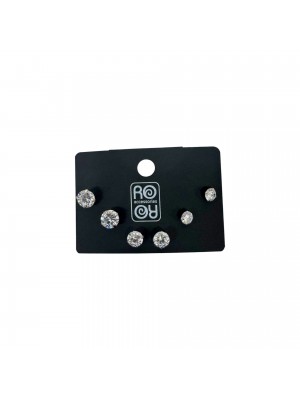 Σκουλαρίκια αυτιών 3 ζευγ./σετ 3-4-5mm RO ACCESSORIES