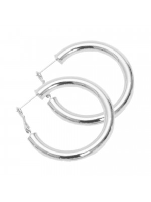 Σκουλαρίκι Κρίκος ασημί 40 mm RO ACCESSORIES