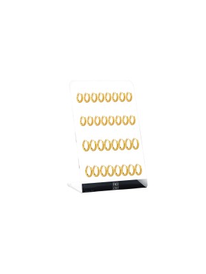 Σκουλαρίκι Κρίκος αυτιού Stainless Steel χρυσός 2.5*8/10mm Ro Accessories