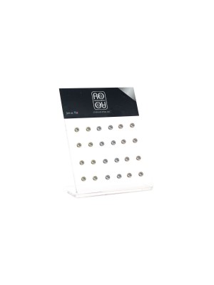 Σκουλαρίκι αυτιού Stainless Steel ασημί/χρυσό/rosegold design 1 σετ Ro Accessories