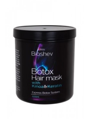 HAIR BOTOX MASK WITH KINOA & KERATIN 1000ML BIOSHEV 