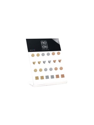 Σκουλαρίκι αυτιού Stainless Steel ασημί/χρυσό/rosegold design 1 σετ Ro Accessories